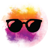 Discover Summer Chill Sunglasses - Black/Bright Tye-Dye