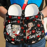 Discover Betty Boop Red Lover Clogs,Personalized Shoes,Betty Boop Fan Gift