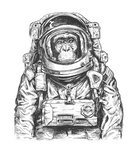 Discover Astronaut Monkey Chimpanzee Cosmonaut Astronomy T Shirt