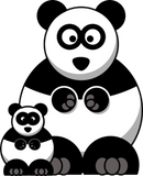 Discover panda bear baer baby bamboo bambus66
