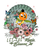 Discover Epcot Flower & Garden Festival 2023 Shirt, Let the Magic Blossom, Orange Bird Shirt