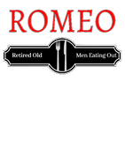 Discover Mens Funny Quote Romeo Retired Old Men Eating Out T-Shirts
