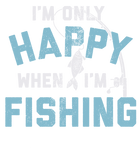 Discover Mens I'm only Happy When I'm Fishing Tshirt Funny Fathers Day Outdoor Hobby Gift Tee
