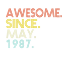 Discover Awesome Since May 1987 Vintage 35Th Birthday