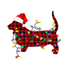 Discover Red Plaid Basset Hound Dog Christmas Lights Pajama