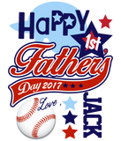 Discover Baby Boy Happy First Fathers Day Baseball