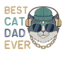 Discover Mens Best Cat Dad Ever Retro Hip Hop Rap Cat Kitte