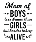 Discover Mom of Boys Less Drama Than Girls Mother's Day