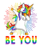 Discover Be LGBT Gay Lesbian You Dabbing Unicorn Pride Ally