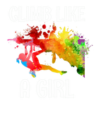 Discover I Climb Like A Girl Rock Climbing Colourful
