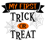 Discover Black and Orange My First Trick or Treat Text