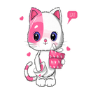 Discover Meow Anime Love Kitty Fun Cartoon Cat Mom And Cat