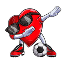 Discover Dabbing Soccer Ball Heart Valentines Day Men