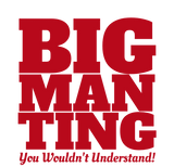 Discover Funny - Big Man Ting in RED Text Sleeveless