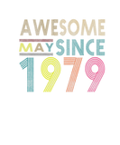 Discover Awesome Since May Born In 1979 Vintage 43Nd Birthd