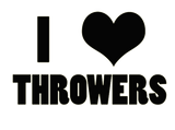 Discover I Heart Throwers, Track and Field Thrower