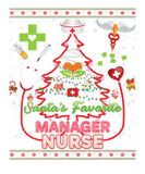Discover Santa's Favorite Manager Nurse Christmas Tree Stet