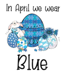 Discover Bunny Easter Egg In April We Wear Blue Autism Awar