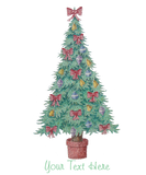Discover decorated christmas tree with red bows and bells