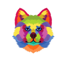 Discover Colorful Chow-Chow Cute Dog's Head Artistic Geomet