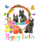 Discover Three Bunny Chartreux Cats In Easter Eggs Basket