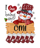 Discover Mens Omi Snowman I Love Being A Omi Christmas Funn