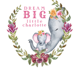 Discover Custom Dream Big Little One Elephants Cute Pink