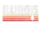 Discover Illinois Retro Style Vintage 70S 80S 90S Home Gift