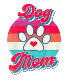 Discover Kids Dog Mom Retro 70S Style Dog Mama Dog Lady Dog