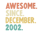 Discover Awesome Since December 2002 20Th Birthday Gift 20Y