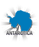 Discover Antarctica Flag Map 2.0