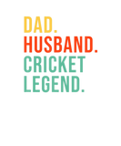 Discover Funny Cricket Dad Husband Legend Cool Men Father's