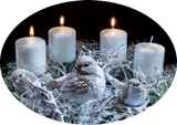 Discover White Advent Wreath