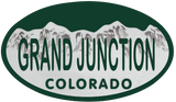 Discover Grand Junction license oval