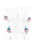 Discover Cool Please Keep Sea Plastic Free Funny Turtle