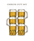 Discover Check Out my Six Pack Funny Cute Beer Humor