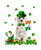 Discover Happy St Patricks Day Irish White Dog Flag Saint P