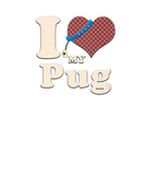Discover I Love My Pug Heart Dog Owner