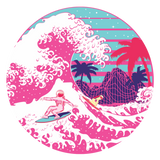 Discover Spaceman surfing The pink Great wave