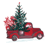 Discover Holiday Classic Red Pickup Truck