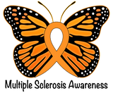 Discover Multiple Sclerosis Butterfly Awareness Ribbon