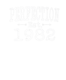Discover Perfection Established 1982 Vintage Born 1982 Birt