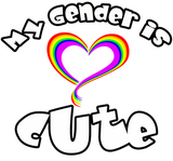 Discover My Gender is Cute | LGBTQ+ Pride  Plus Size