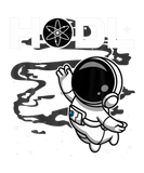 Discover Astronaut HODL Cosmos ATOM Coin To The Moon Crypto