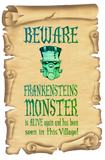 Discover Beware Frankensteins Monster Vintage Poster
