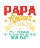 Discover Vintage Papa Knows Everything Men Funny Father's D