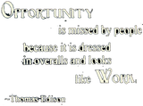 Discover Opportunity Quote Thomas Edison