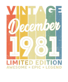 Discover 40Th Birthday Decoration December 1981 Men Women 4