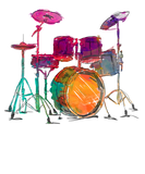 Discover Water Color Style Drummer Drum Set  Drummer
