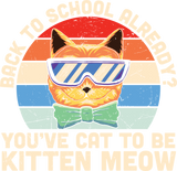Discover First Day Of School Back To School Funny Cat Kitte